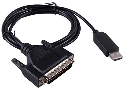 usangreen FTDI USB RS232 to DB25 Cable for Fanuc CNC Control Data Transfering Serial Cable Compatible C-232R US-232R (6ft/180cm)