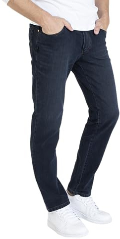 Club of Comfort - Herren Hose Henry 7054 - dunkelblau (gewaschen) Größe: 35/34