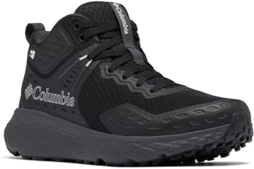 Columbia Men's Konos TRS Outdry Mid, Waterproof Mid Rise Trekking and Hiking Boots, Black/Shark, 8.5
