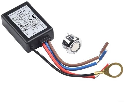 Induktiver Schalter AC 220~240V LD-600S Eingebauter 3-Wege-Finger-Touch-Dimmer EIN/AUS-Schalter Fad L BV 25-150W Für Tungslen-Glühlampe 3-25W LED-Licht