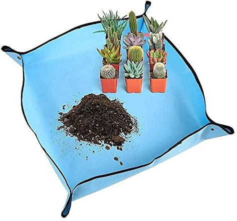 Herramientas de jardinería, pala de jardinería, Estera plegable for trasplantar plantas, estera for trasplantar plantas, estera cuadrada plegable y gruesa for trasplantar plantas, for el cuidado de pl