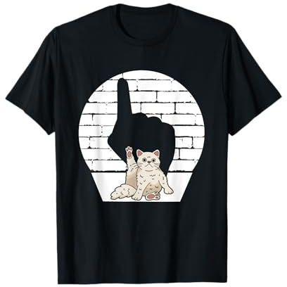 Chat retournant le doigt d'honneur Kitty T-Shirt