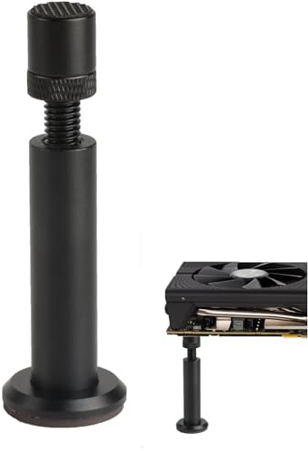 Grafikkortshållare, Gpu grafikkortshållare, magnetisk grafikkortshållare, höjdjusterbart grafikkortsstöd 75–121 mm, kompatibel med alla märken och modeller av grafikkort (svart)