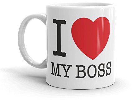 I Love my Boss Mug - Funny Gift Idea Secret Santa Joke Office Work Manager #5458