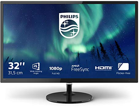 Philips 327E8QJAB - 32 Zoll FHD Monitor (1920x1080, 75 Hz, VGA, HDMI, DisplayPort) schwarz