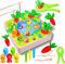 Felly Holzspielzeug ab 1 Jahr Baby Motorikspielzeug Montessori Sortierspiel Holzpuzzle Karottenernte Angelspiel Lernspielzeug für Kinder als Geburtztag Geschenk ab 1 2 3 4 Jahr Jungen und Mädchen