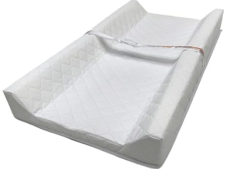 Ingenuity Contoured Changing Pad – Includes Waterproof Changing Liner and Safety Fastening Strap with Quick-Release Buckle