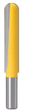 Pangyoo 12mm Shank 1/2″ Shank CNC Carbide End Mill Tool Long Blade Round Nose Bit Core Box Router Bit - Long Reach Woodworking Tools(12mmX12.7mmX76mm)