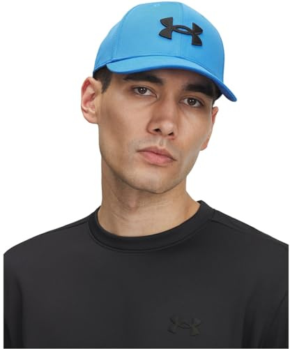 Under Armour Men's Blitzing Low Stretch Fit Cap - Blue Atlantis / / Black - M/L
