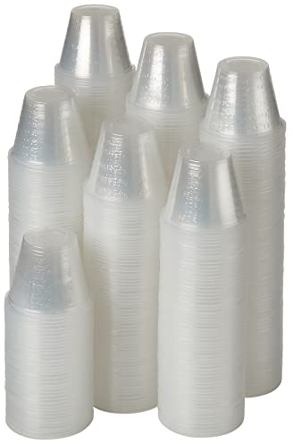 MEDca Clear Medicine Cups (1oz) - Pack of 500 - Plastic Disposable Graduated Medicine Cups with Measurements for Accurate Dosage for Medication Mixing Arts & Crafts Mouthwash and More