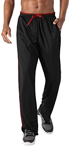 KEFITEVD Pantalones de Senderismo para Hombre Pantalones Transpirables Correr Pantalones Exteriores Pantalones Deportivos Ligeros Bolsillos Cremallera