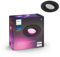 Philips Hue White & Color Ambiance Centura Einbauspot 1er Pack, schwarz 250lm, bis zu 16 Mio. Farben, dimmbar, steuerbar via App, kompatibel mit Amazon Alexa (Echo, Echo Dot), alte Generation