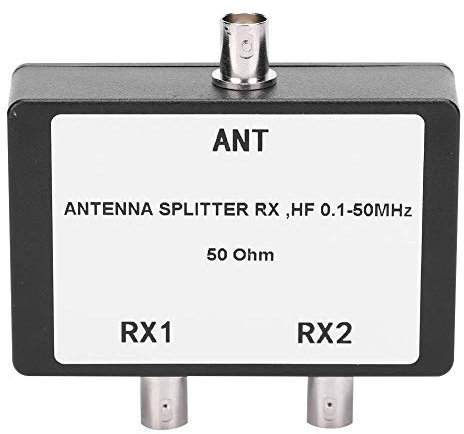Divisor de antena HF Divisor de señal de cable divisor RX de 1-50 MHz Divisor de señal de antena de ABS de 50 ohmios Divisor de señal de antena Divisor de cable de antena Divisor de frecuencia de radi