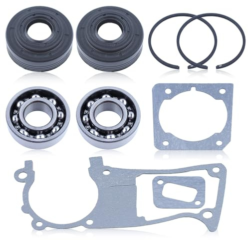 Gubeter Kit de Bague de Joint d'huile de roulement de manivelle, pour pièce de tronçonneuse Husqvarna 353 346Xp 350, 503894401, 503862501, 503932302