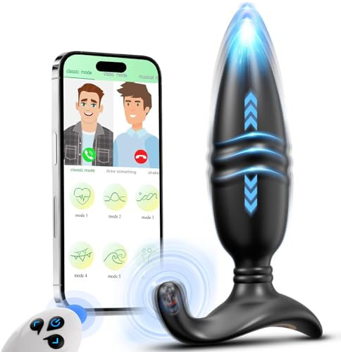 Analvibratoren für Mann Sex Spielzeug für Paare - Prostata Stimulation Männer Analplug# für Männer Frauen mit 9 Rotation & Vibration, APP Fernbedienung Vibrator Dildo Buttplug Erotisches Sexspielzeug