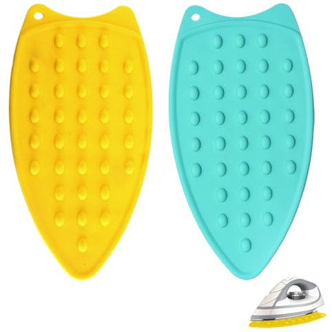 2PCS Silicone Ferro Resto Pad Portatile Ferro Resistente Al Calore Pad Multiuso Ferro Resto Piastra Universale Asse Da Stiro per Casa Strumento di Ferro Cal
