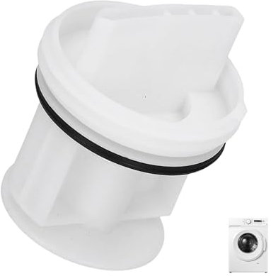 Flusensieb Waschmaschine für Bosch Siemens Constructa Neff,Flusensieb Filtersieb Einsatz Kompatible Waschtrockner 00647920,647920,00605010,605010,00602008 (Weiß)