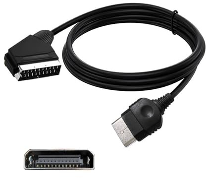 Ksikdeg Vänlig tennbelagd koppar RGBs SCART videokabel för original Gen1 165 centimeter koppar kärnor scart videolinje