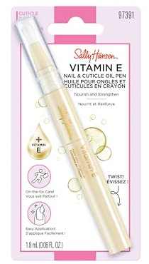 Sally Hansen Vitamin E Nail & Cuticle Oil Pen, Trattamento per unghie, Formato Penna da viaggio per cuticole