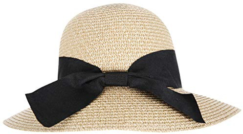Trespass Womens Straw Hat Wide Brim Summer Fedora Brimming