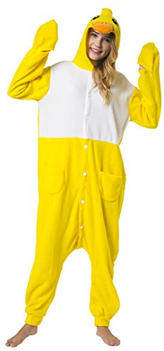 Katara 1744 - Costume Animale Pigiama intero Kigurumi Carnevale, Pulcino - Taglia S