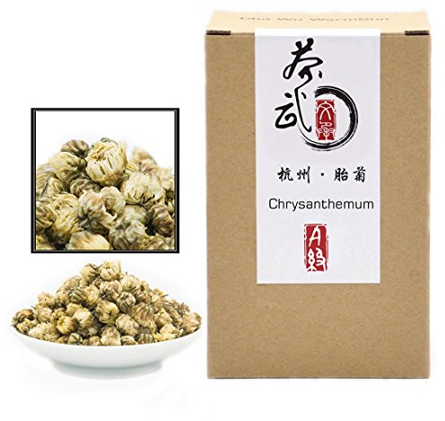 ChaWuWarmSun [A] Chrysanthemum Tea,3.5oz/100g,White Chrysanthemum Bud,HangZhou TongXiang Tai Ju,Chinese Flower Tea