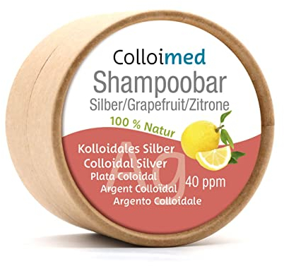Colloimed Shampoo-Bar Naturkosmetik mit kolloidalem Silber - Grapefruit Zitrone (Ag)