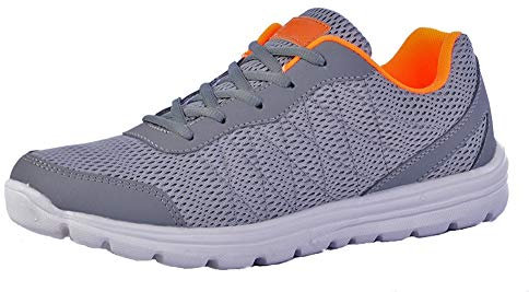 T686F-6 Grey Textile/Mesh Trainers Size 6 UK