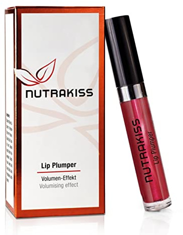 Nutrakiss Lip Plumper „Red“ – Natürlicher Lip Booster mit Niacin (Vitamin B3) I Liquid Lipstick I Lippen Plumper I Lippenstift für volle Lippen I Made in Germany I 5ml