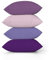 ggaimwf Einfarbig Leinenkissenbezüge Kissen Lila für Sofa Violett Gradient Kissen für das Bett Lavendel Manor Farbe Handgefertigt Quadrat Kissenhüllen mit unsichtbarem Reißverschluss, 50x50cm, 4er-Set