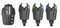 Prologic Element Com-Pact Alarm Set 3 + 1 - Bissanzeiger Set, Bissmelder zum Karpfenangeln