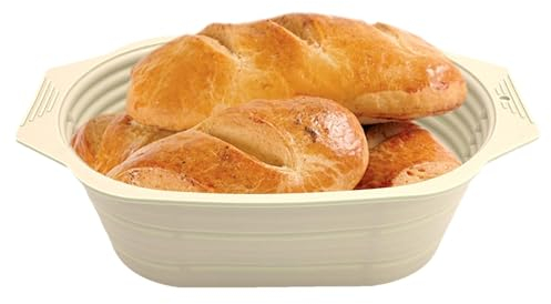 Bread Basket Proofing Silicone 10.78 Inch Oval Bannetons Proofing Basket Silicone Sourdough Proofing Basket, Foldable Proofing Bowls for Sourdough Bread