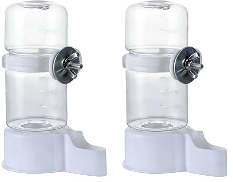 Automatic Bird Water Dispenser Cage Hanging Water Feeder with Anti-Spill Design for Parakeet Canary Small Parrot Lovebirds