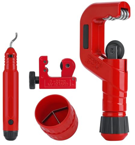 Professional Tube Cutting Systems with Heat Treated Alloy Wheel Deburring Tool for Hard Soft Materials Deburring Cutter Multifunctional Tube Cutting Tool Set