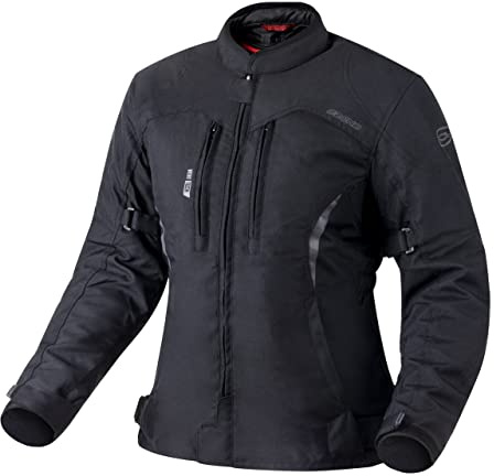 OZONE MOTO Delta IV Giacca da Moto Donna | Membrana impermeabile | Protezioni per Gomiti e Spalle | 3 Canali di Ventilazione | Elementi Riflettenti