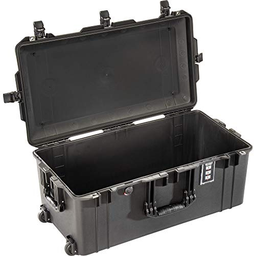 PELI 1626 Air Maleta Protectora Ligera con Ruedas para Transportar cámaras cinematográficas o Drones, estanca e Impermeable al Polvo, 76L de Capacidad, Fabricada en EE.UU., sin Espuma, Color Negro