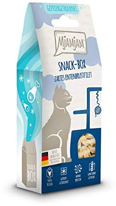 MjAMjAM - snack premium pour chat - snack box - magret de canard fondant, pack de 1 (1 x 40 g), naturel sans conservateur de synthèse