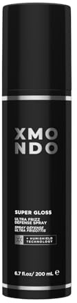 XMONDO Hair Super Gloss Ultra Frizz Defense Spray, Avancerad vegan Anti-Frizz Behandling med Humishield teknologi för smidigt, glansigt hår, 6,7 Fl. Oz
