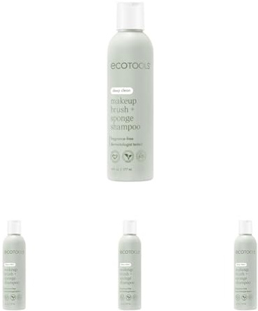 EcoTools Make Up Brush Shampoo (Cleansing Gel) - 6 fl oz (Pack of 4)