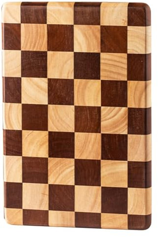 Comphic Échiquier, Planche à Découper en Bois, Aspect Vintage et Élégan, Planche à Découper D'Épissure Domestique, Planche de Supplément de Fruits de Cuisine, Moyenne, Marron