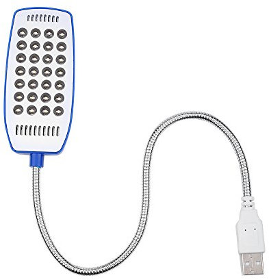 Pissente Conférence Flexible USB Light Gooskk Mini-Mined pour Ordinateur Portable, employé Noir employé Noir (BLUE)