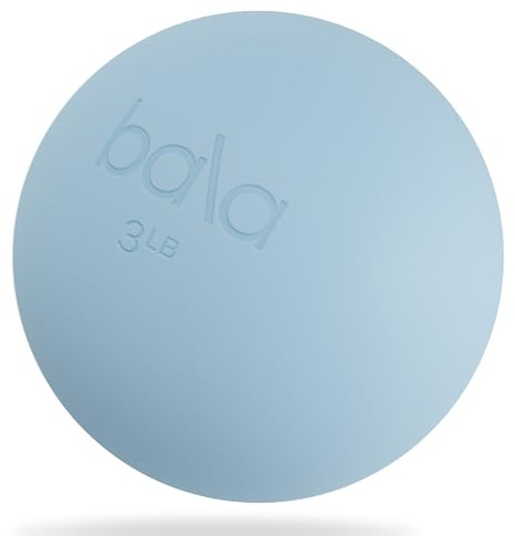 Bala Power Ball, Weighted Toning Exercise Ball for Pilates, Yoga, Home Fitness & More - Workout Ball for Strength & Core Training, Aerobics & Working Out to Improve Balance & Sculpt - 3lb, Sea