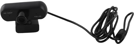 Eacam Cámara Web 720P/1080P con Micrófono, Full HD, Cámara Web Gratuita con Unidad USB Gran Angular para Ordenador Portátil, Enseñanza en Línea, Conferencia