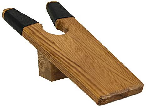 Wooden Boot Jack | No Bend Cowboy Boot Puller | Heavy Duty Shoe Remover | Works on Boots and All Shoes with Non Staining Rubber Lining Grips | One Size Fits All