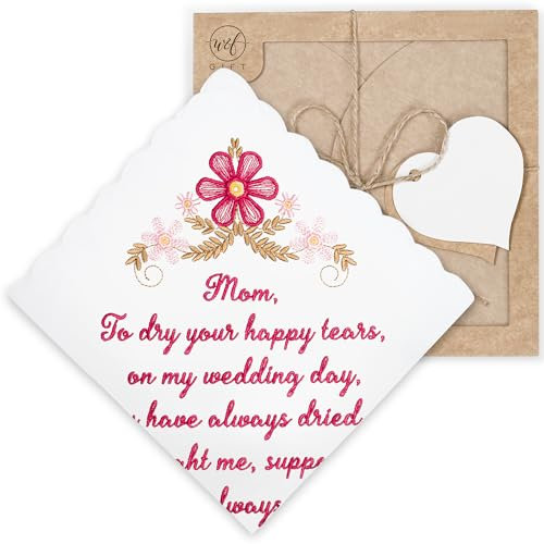 Mother of the Bride Gift Wedding Handkerchief Something Blue