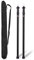 Bostar Palo Toldo, Acampada Accesorios Tienda, Extensible Toldo Aluminio para Camping, Adecuado de Campaña Familiar Carpas Plegables Impermeables, Toldos para Furgonetas Camper 90-230CM (Negro)