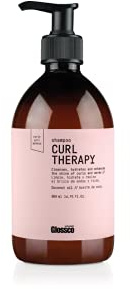 GLOSSCO PROFESSIONAL - Champú Pelo Rizado Curl Therapy Shampoo, 500 ml, Aceite de Coco, Limpia y Realza el Brillo de Ondas y Rizos, Hidratación Profunda Cabello, Desenreda, Brillo y Suavidad