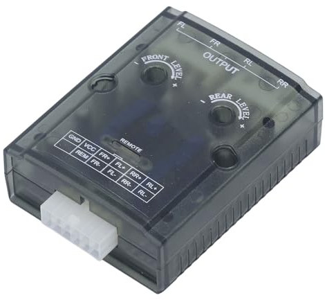 Amplificatore Stereo per Auto, Segnale di Ritardo del Parlato Dell'autoradio a 4 Canali Amplificatore 12V con Convertitore da Alto a Basso per Adattatore per Lettore CD Alto e