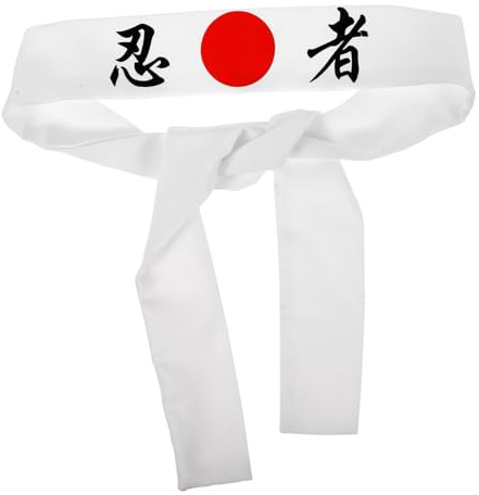 LIFKOME Bandeau pour Japonerie en Coton Confortable de Samouraï et Résistant et la Déformation Style Traditionnel Chefs Occasions Festives