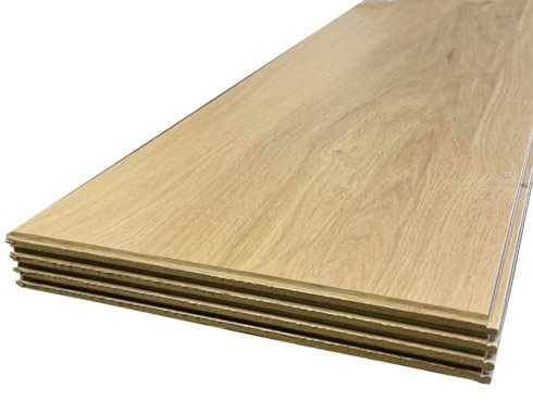FORESTEA Lot de 4 Panneaux Lisses chêne Clair 2500 x 300 x 10 mm PEFC 70%